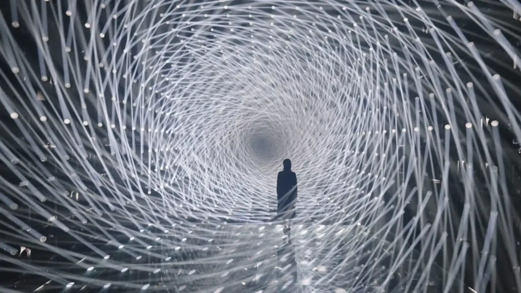 teamLab Borderless光之雕刻 Light Vortex