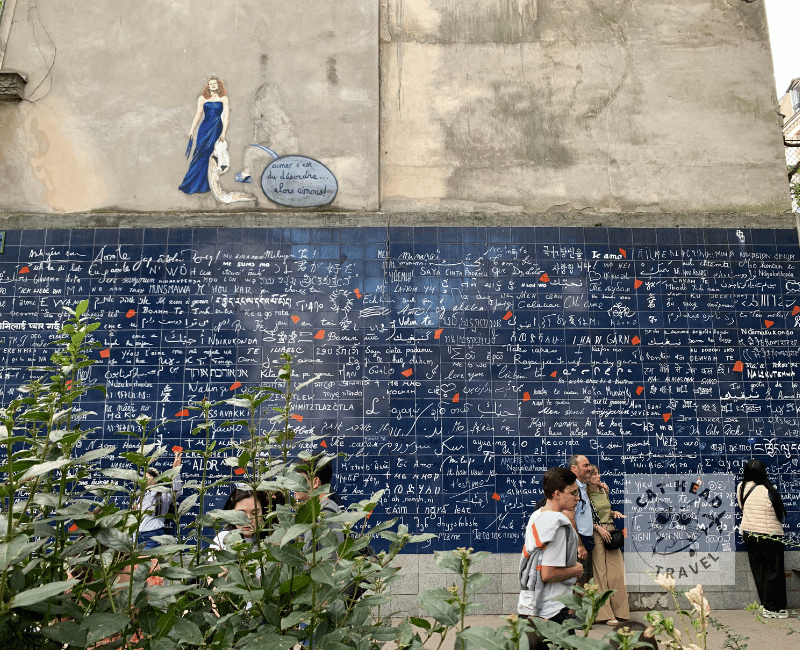 蒙馬特 (Montmartre)愛牆，又名我愛你牆(Mur des Je t'aime)
