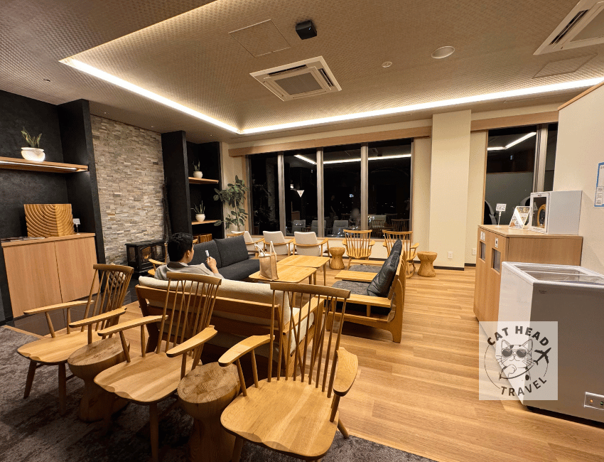The relaxation area outside the onsen public bath, Hotel and Spa Gift TAKAYAMA 