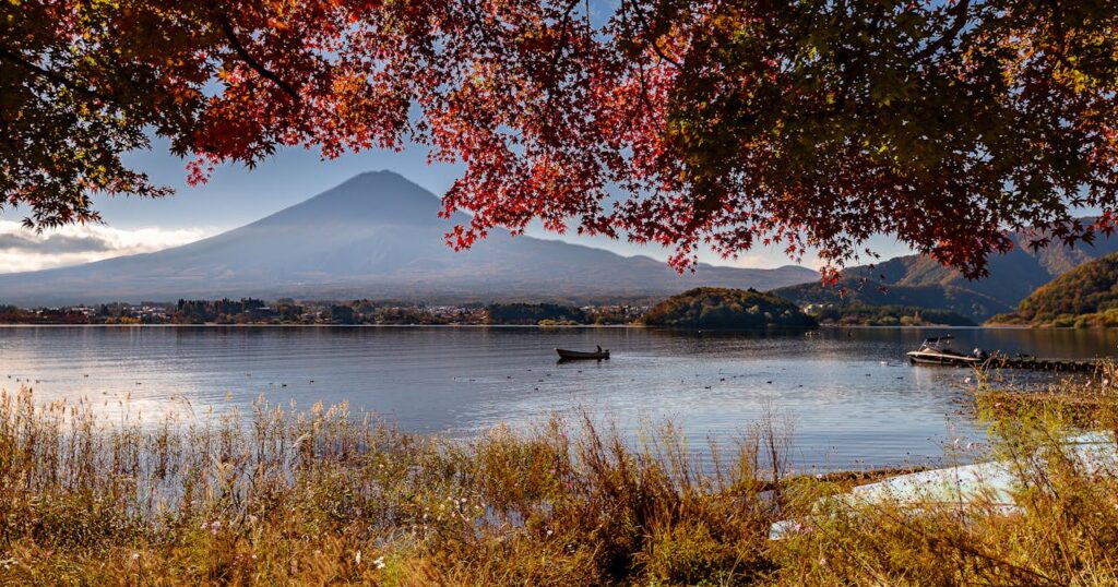 富士山河口湖秋季