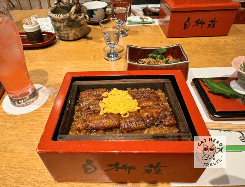Yanagawa Hakuryuso Dinner, Steamed Eel Rice (Seiro-mushi)