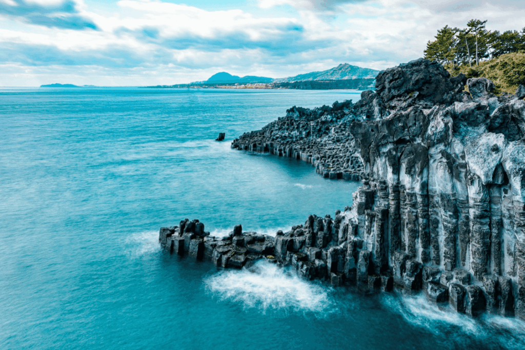 濟州 大浦柱狀節理帶 